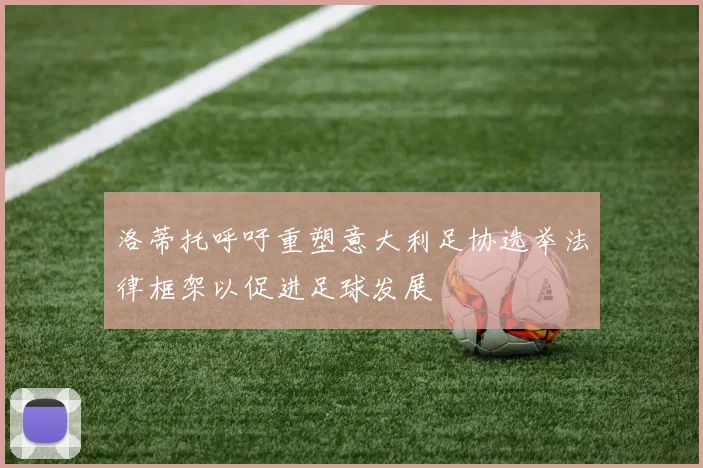 洛蒂托呼吁重塑意大利足协选举法律框架以促进足球发展